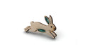 Bunny Rabbit Pin Badge - Emerald Green