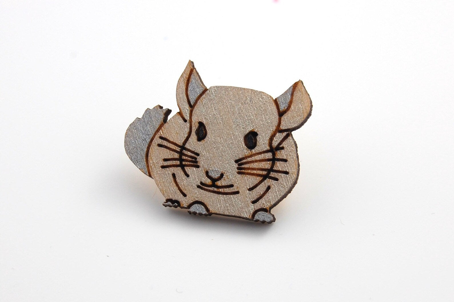 Chinchilla Pin Badge