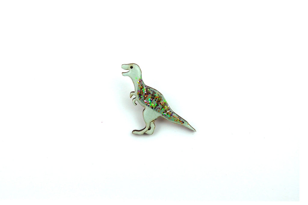 Tyrannosaurus T-Rex Pin Badge - Green