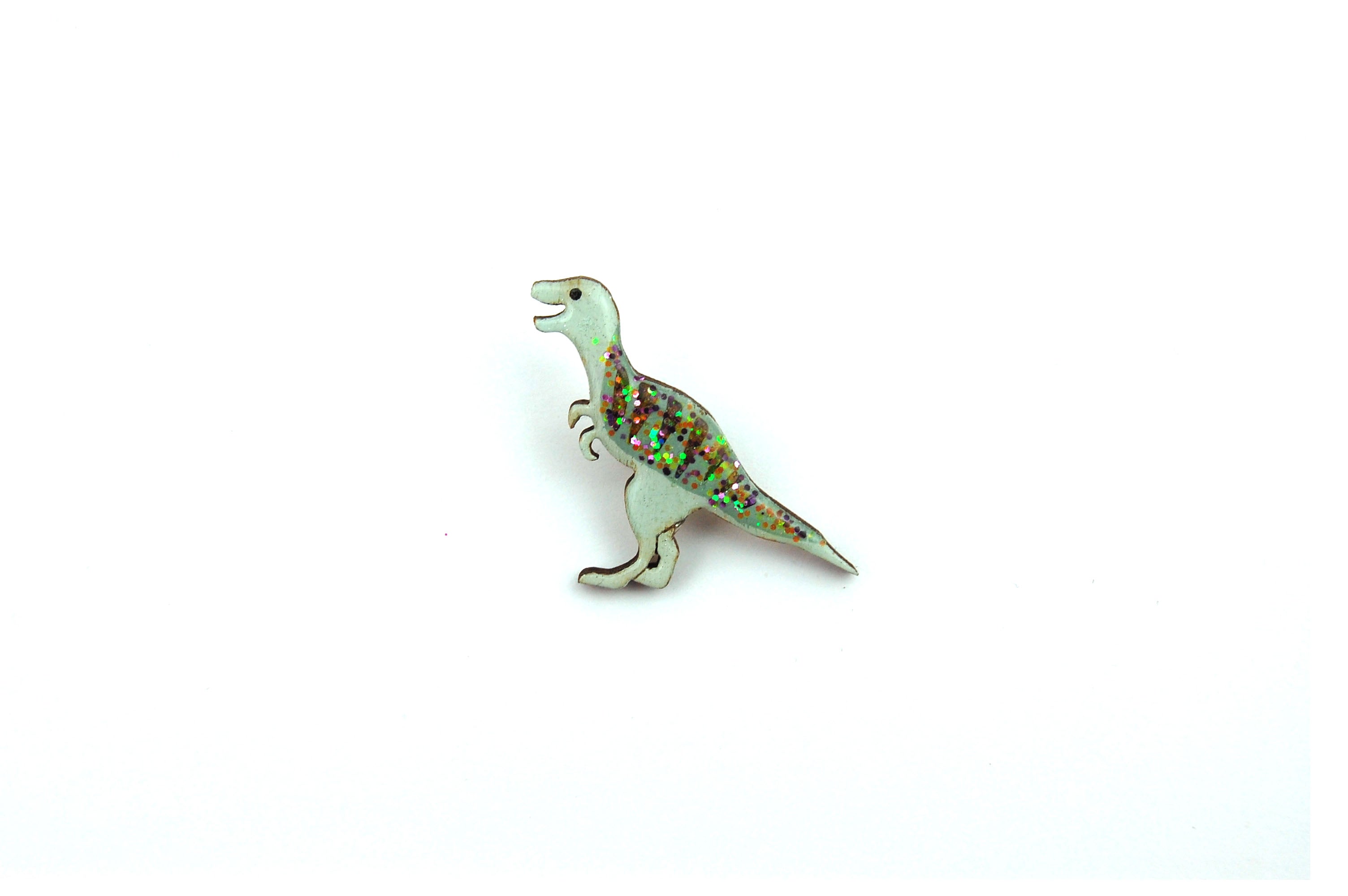 Tyrannosaurus T-Rex Pin Badge - Green