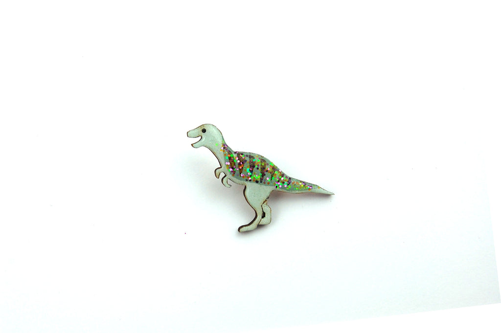 Tyrannosaurus T-Rex Pin Badge - Green
