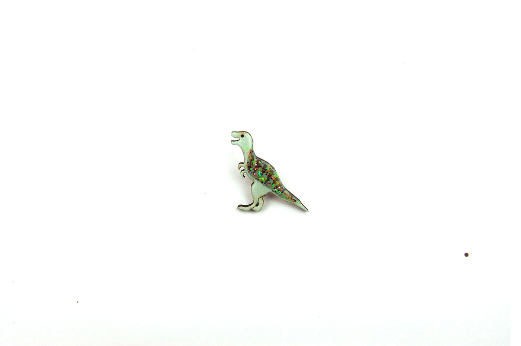 Tyrannosaurus T-Rex Pin Badge - Green