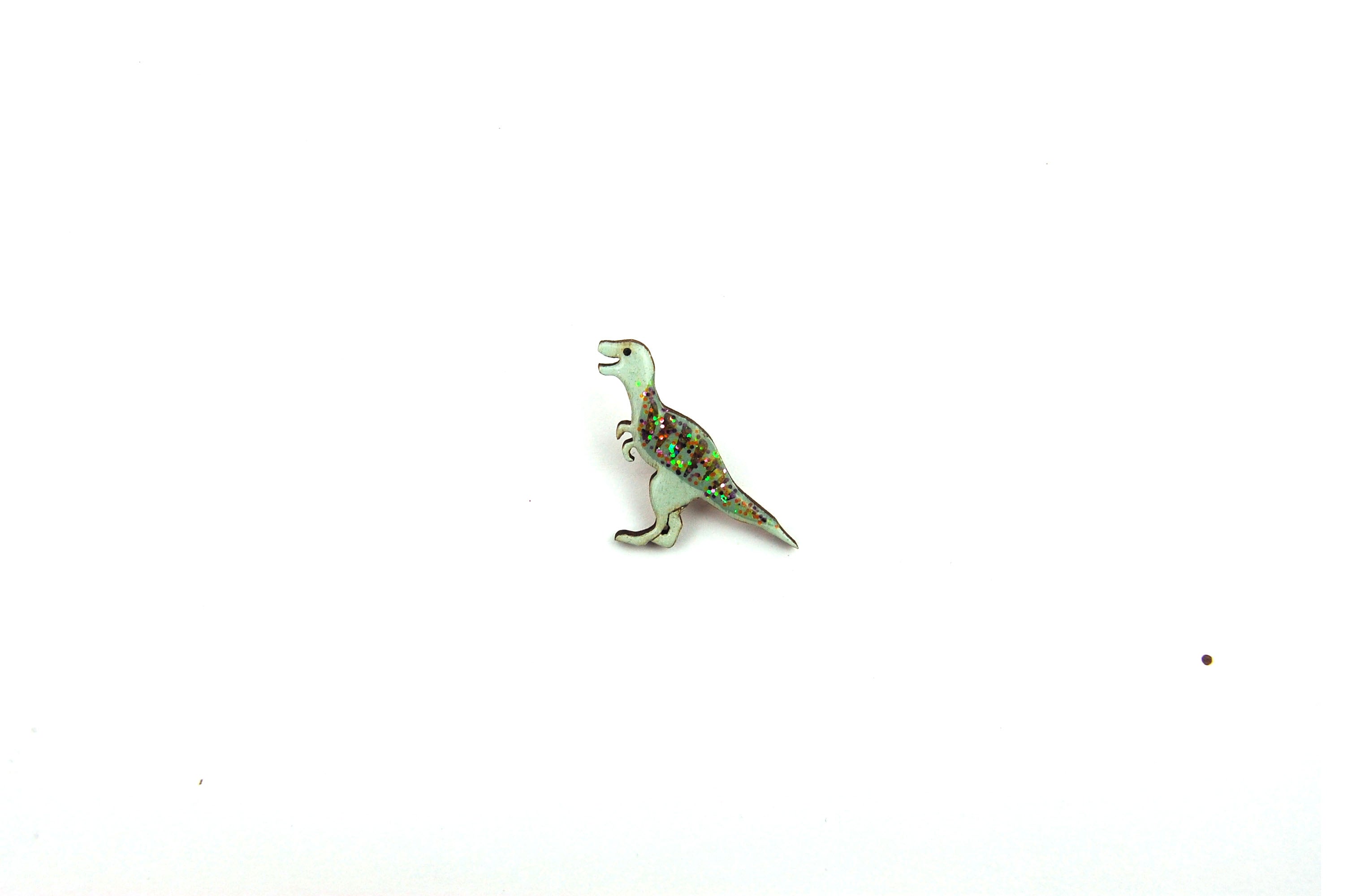 Tyrannosaurus T-Rex Pin Badge - Green