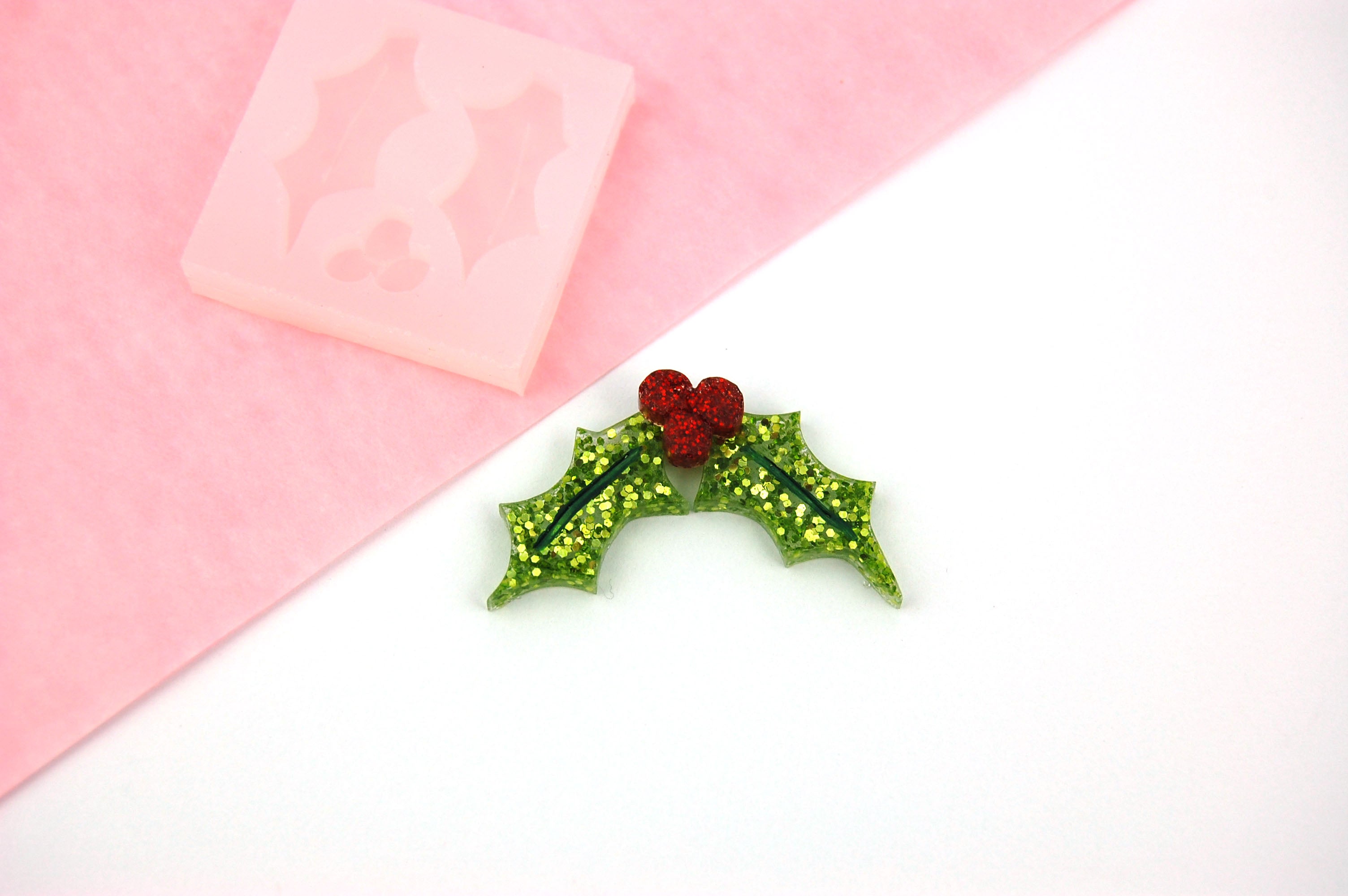 Holly & Berries Reusable Silicone Mould