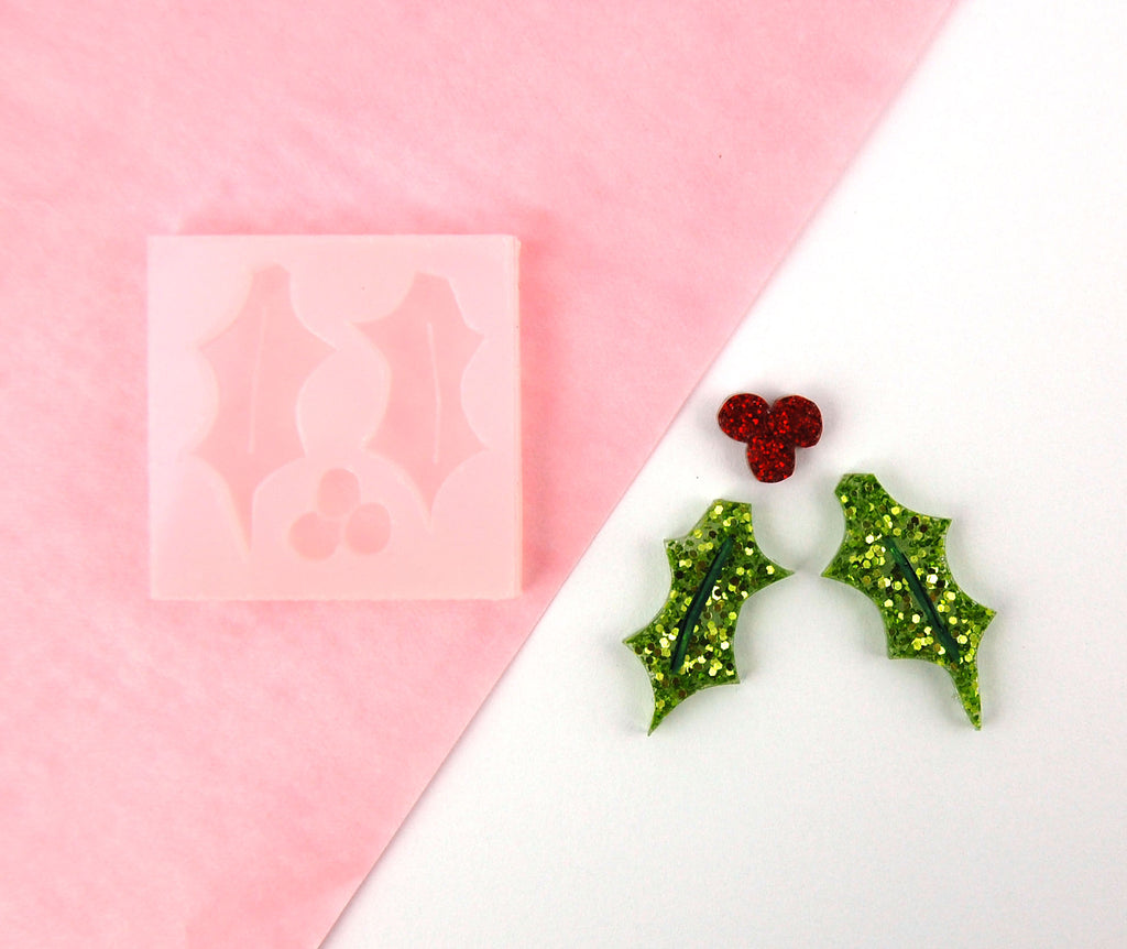 Holly & Berries Reusable Silicone Mould