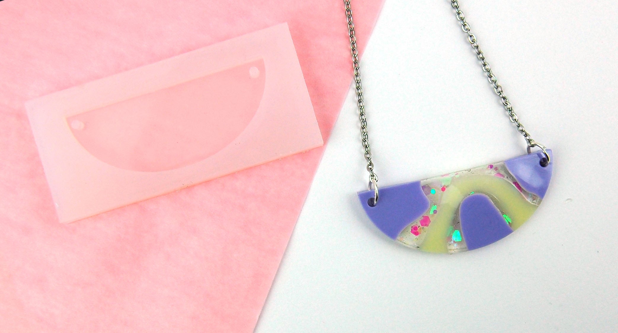 Semi Circle Necklace Reusable Silicone Mould