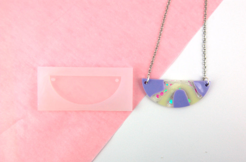 Semi Circle Necklace Reusable Silicone Mould