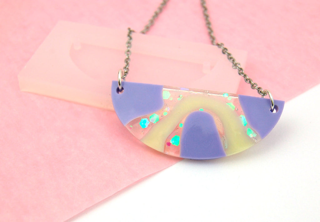 Semi Circle Necklace Reusable Silicone Mould