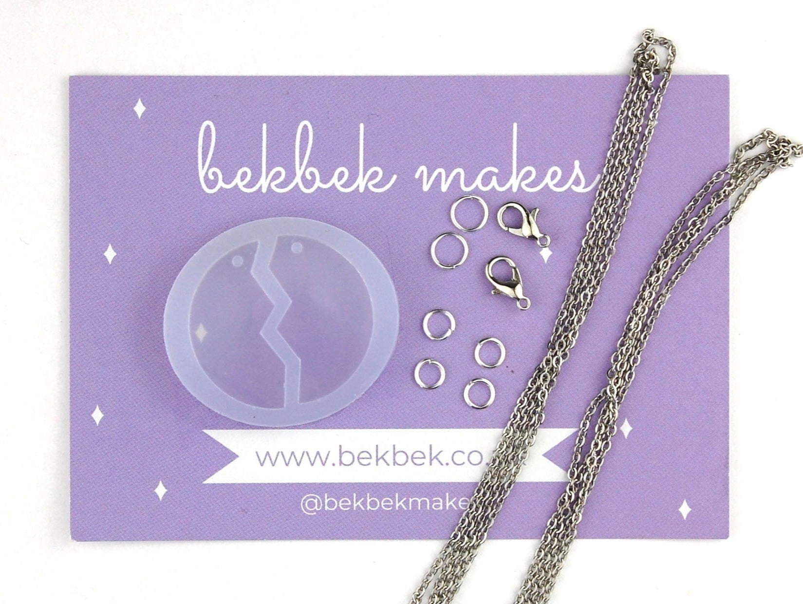 Best Friends Circle Necklace Reusable Silicone Mould