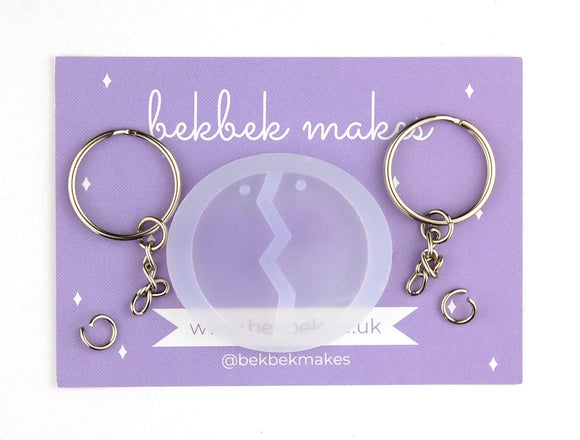 Best Friends Circle Keyring Reusable Silicone Mould