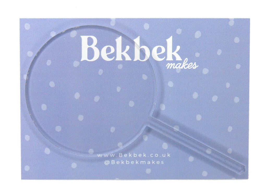 Round Cake Topper Clear Acrylic Shapes