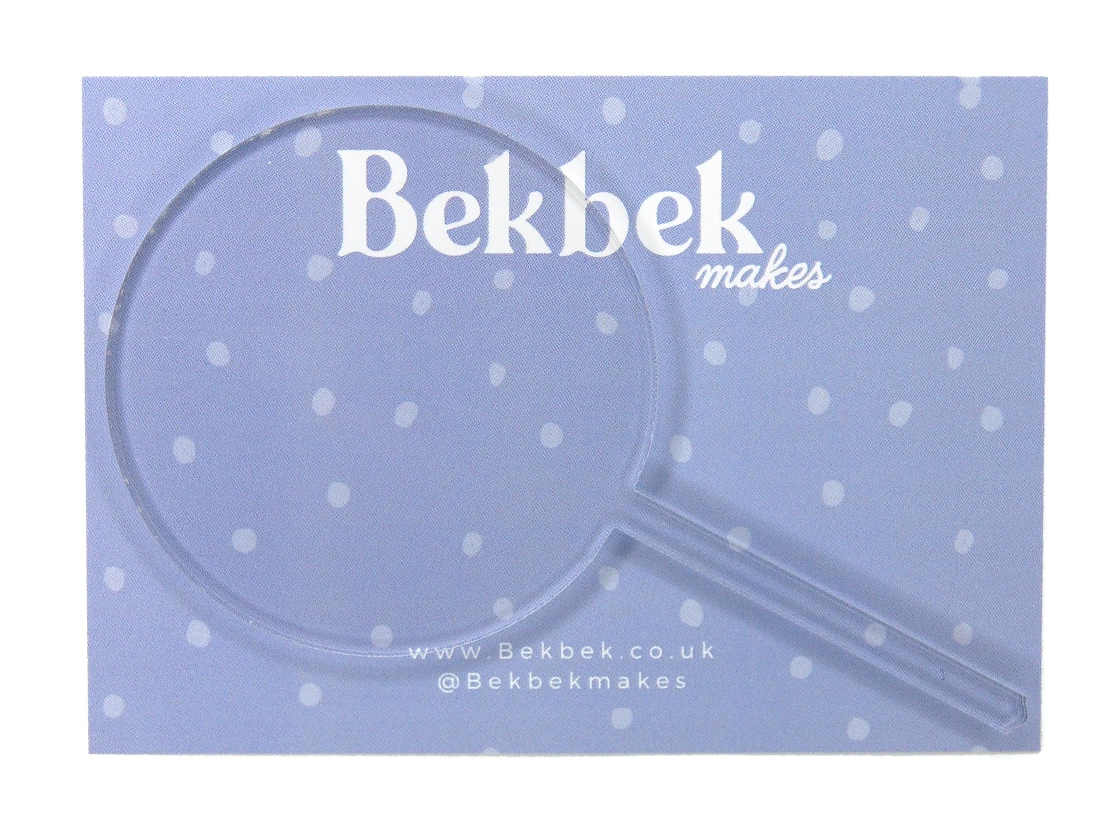 Round Cake Topper Clear Acrylic Shapes