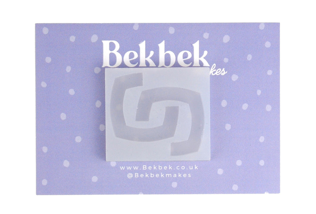 Curved Square Earrings Reusable Silicone Moulds
