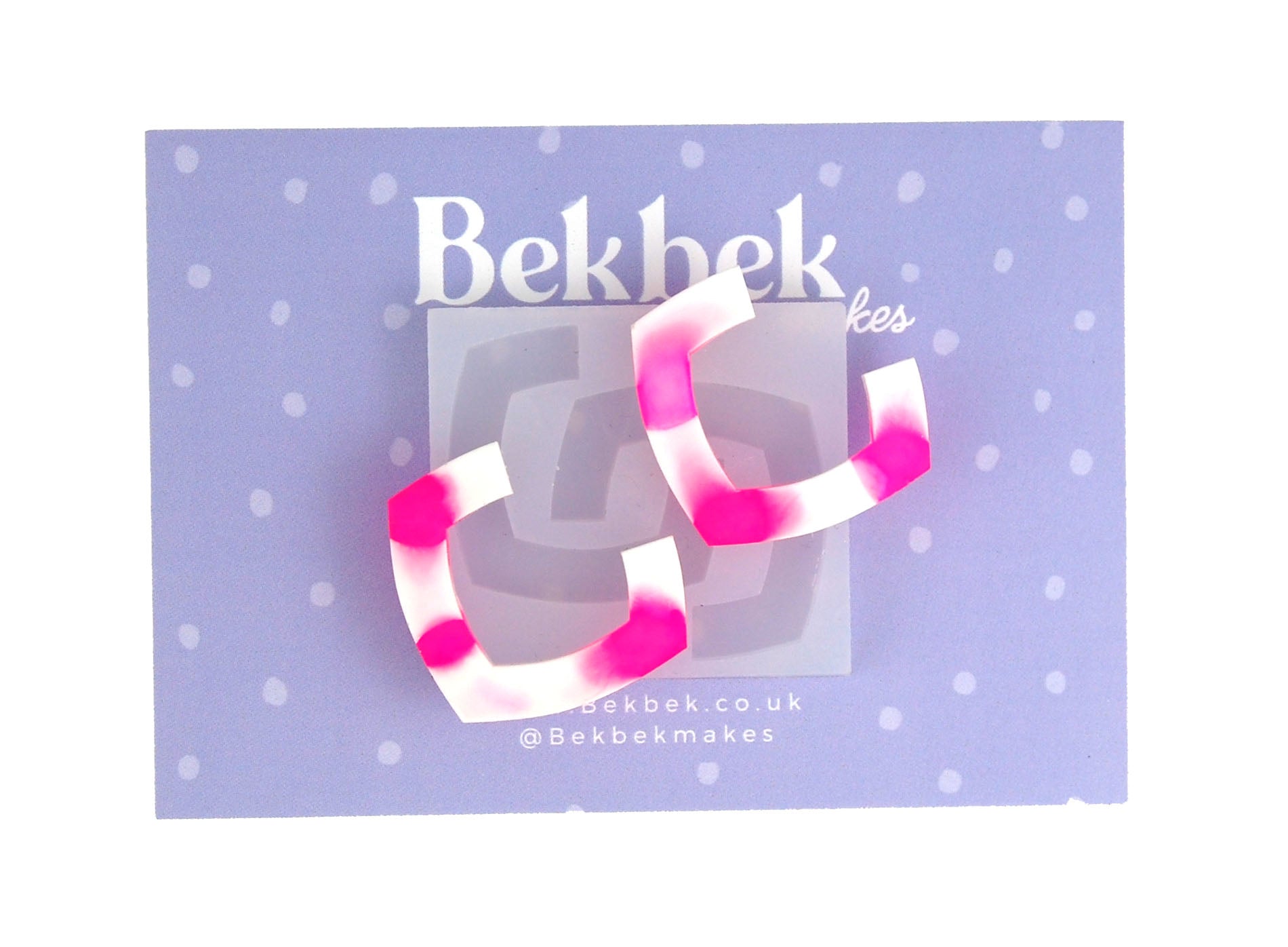 Curved Square Earrings Reusable Silicone Moulds