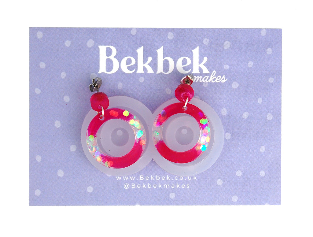Round Earrings Reusable Silicone Moulds