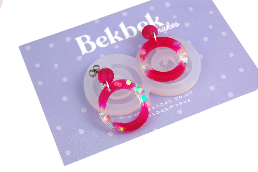 Round Earrings Reusable Silicone Moulds