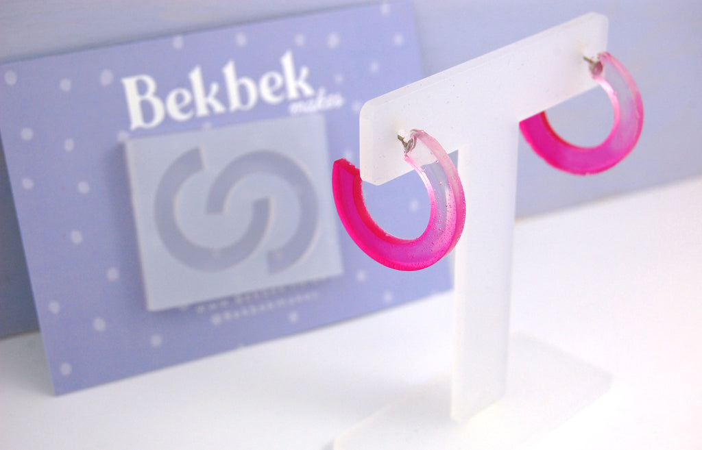 Curved Earrings Reusable Silicone Moulds