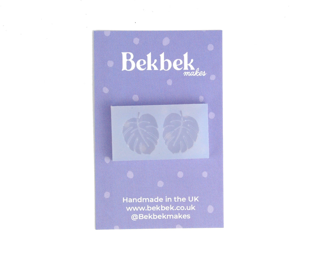 Tropical Leaf Earrings Reusable Silicone Mould