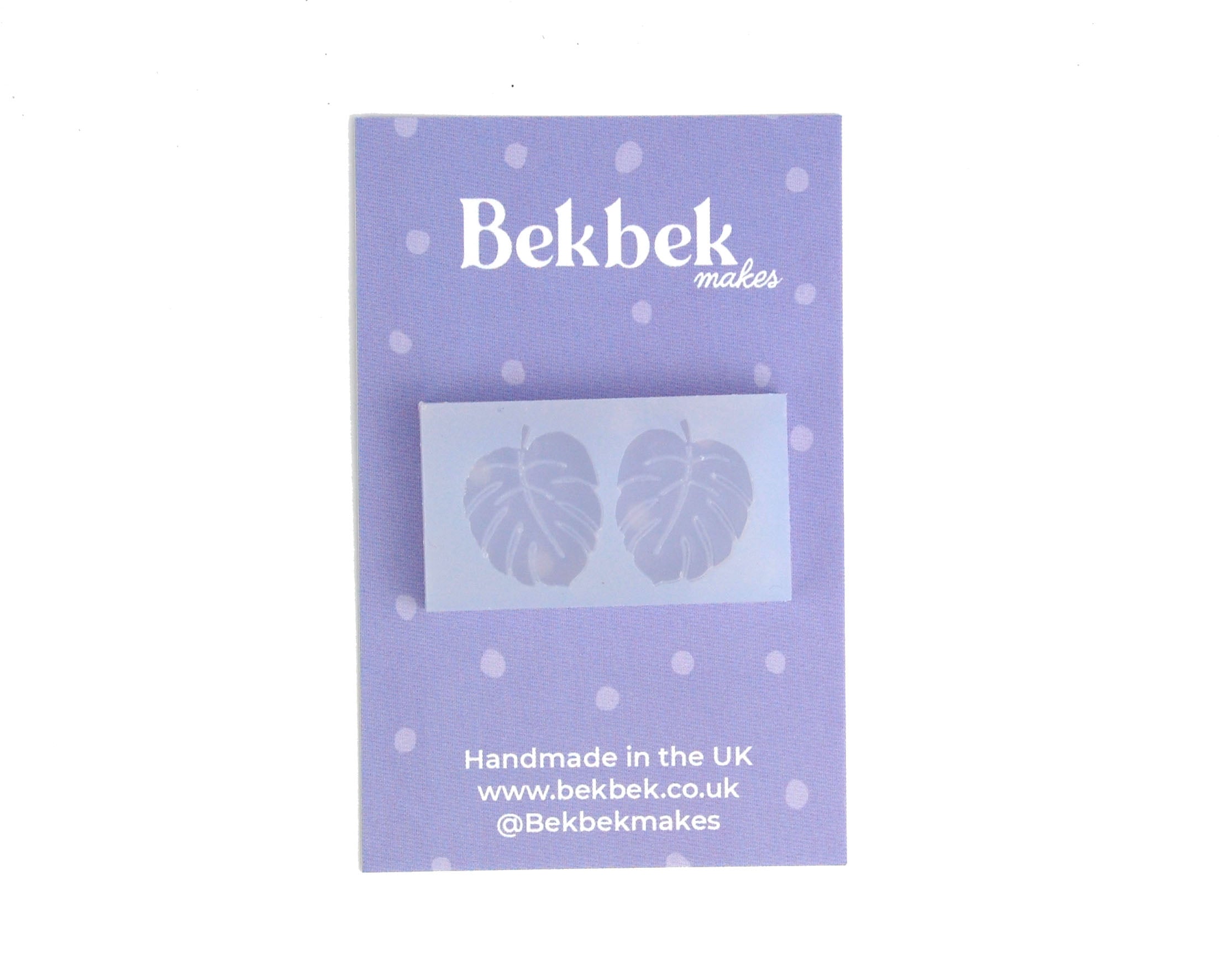 Tropical Leaf Earrings Reusable Silicone Mould