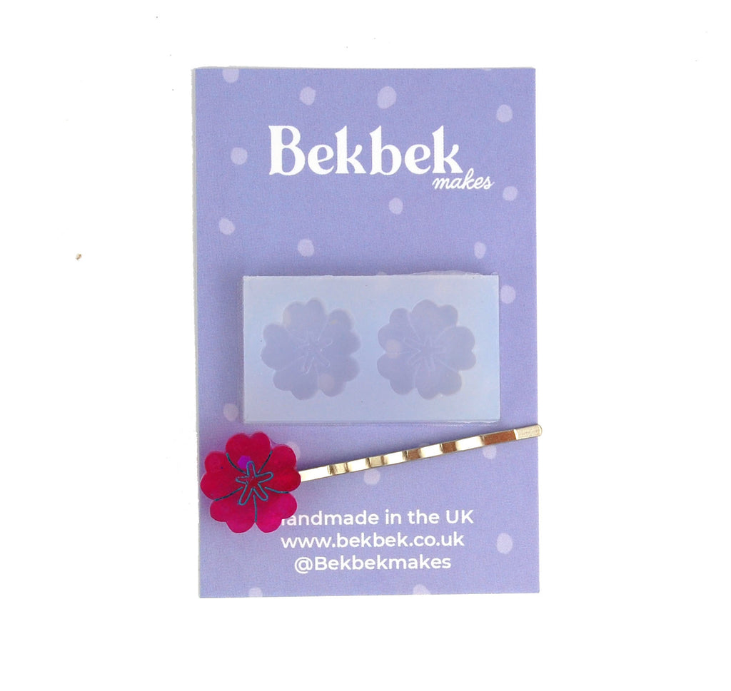 Rounded Flower Earrings Reusable Silicone Mould