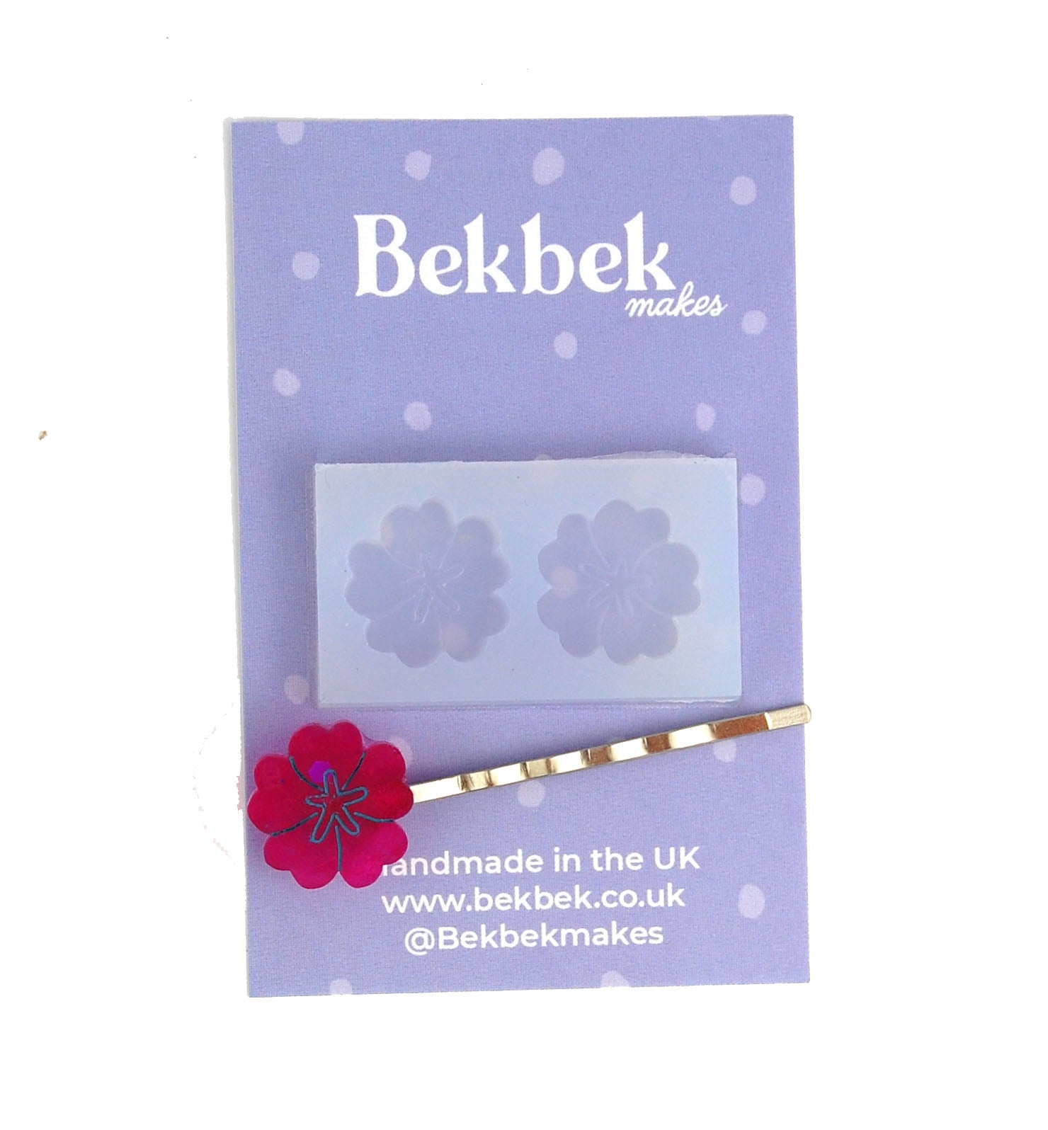 Rounded Flower Earrings Reusable Silicone Mould