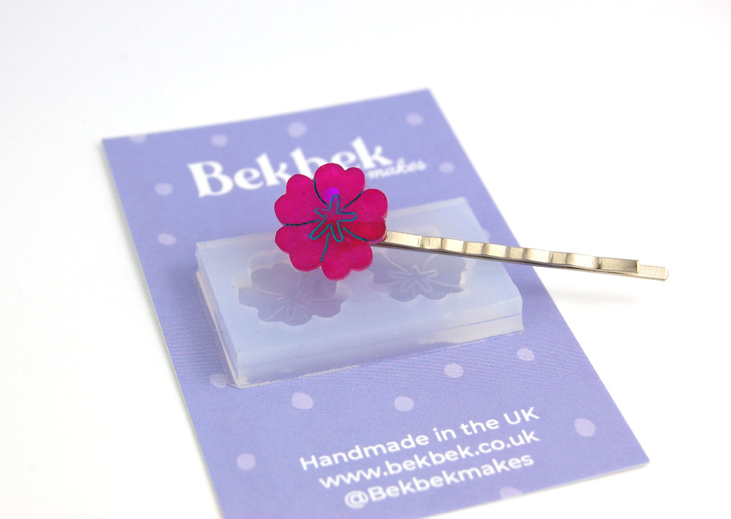 Rounded Flower Earrings Reusable Silicone Mould