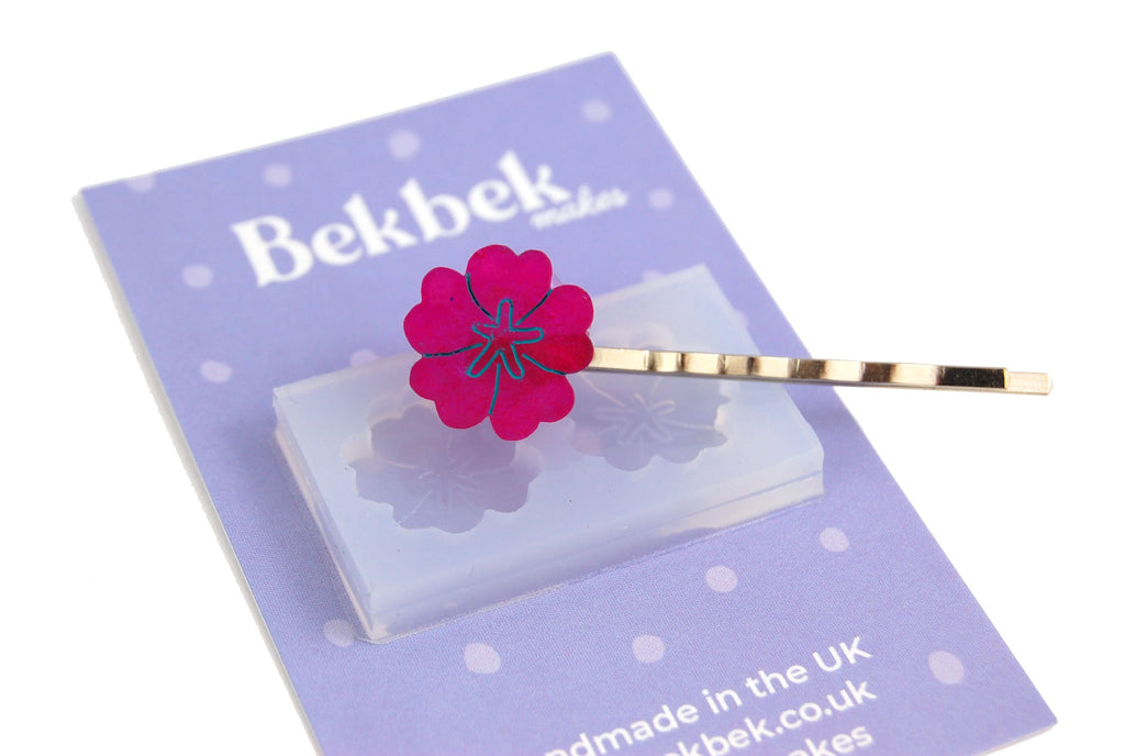 Rounded Flower Earrings Reusable Silicone Mould
