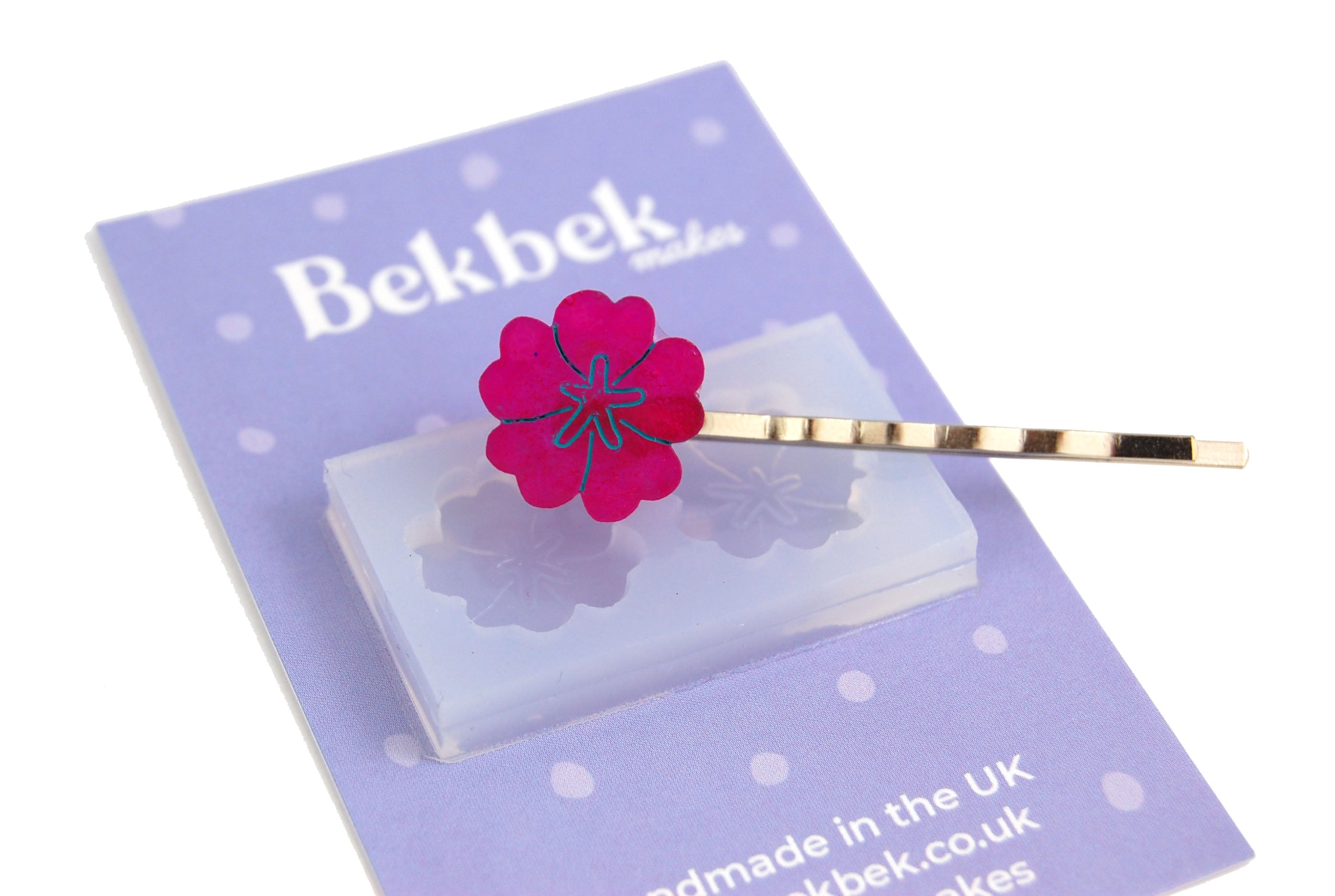 Rounded Flower Earrings Reusable Silicone Mould