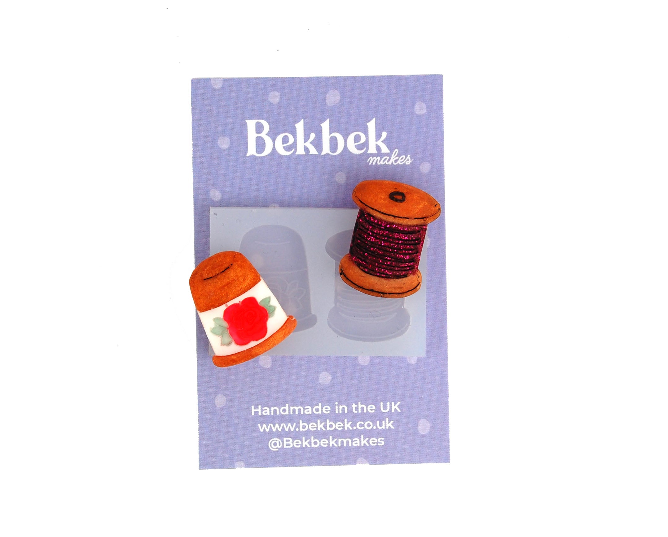 Cotton Reel & Thimble Needle Minder Reusable Silicone Mould