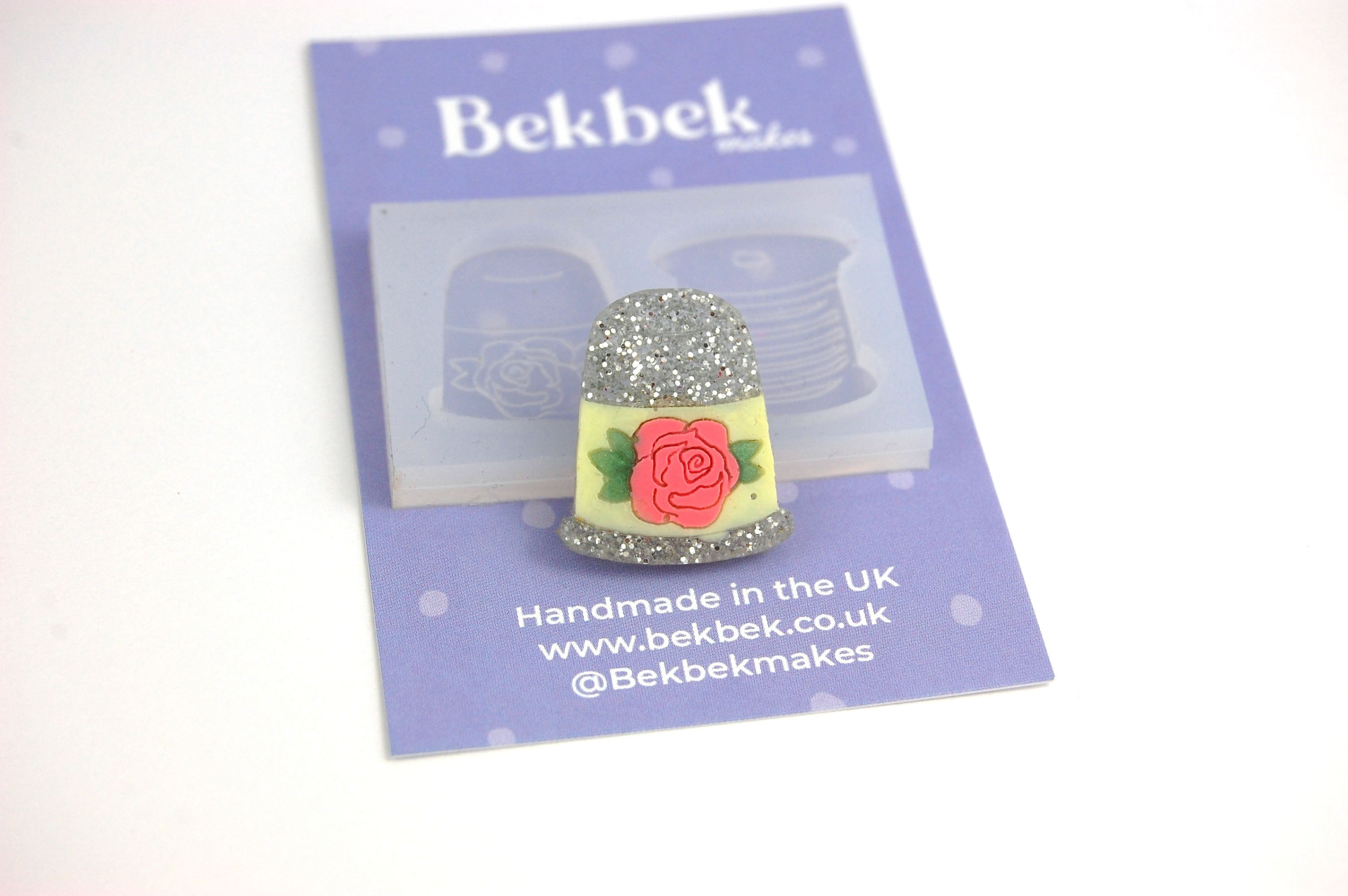 Cotton Reel & Thimble Needle Minder Reusable Silicone Mould