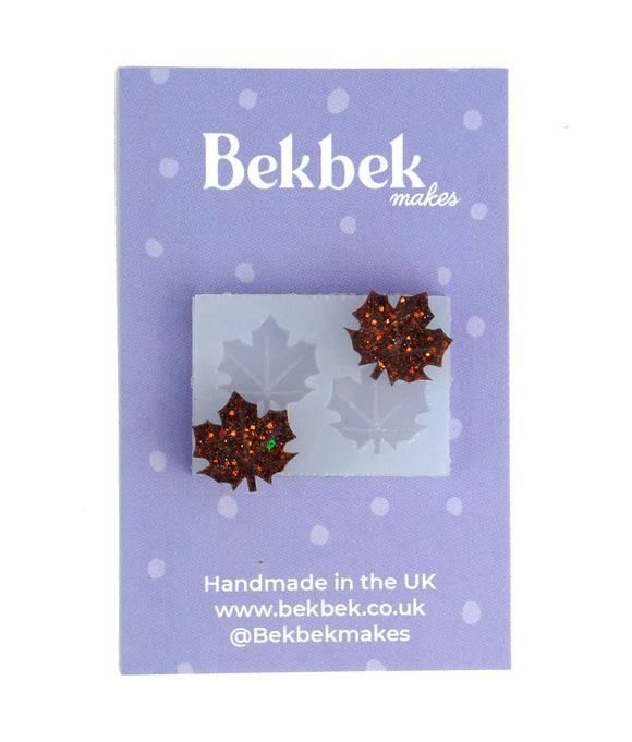 Maple Leaf Earrings Reusable Silicone Mould