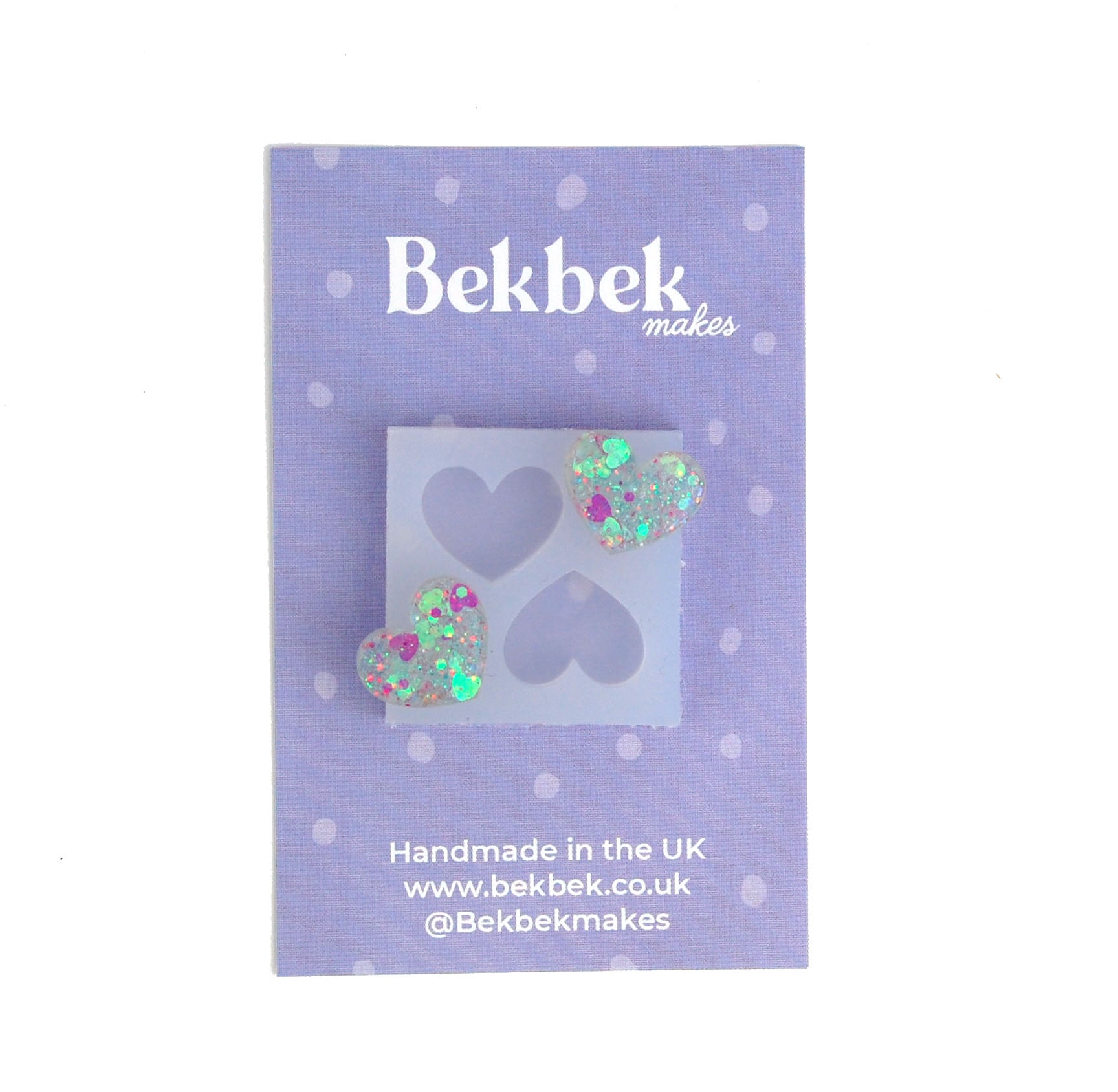 Heart Earrings Reusable Silicone Mould