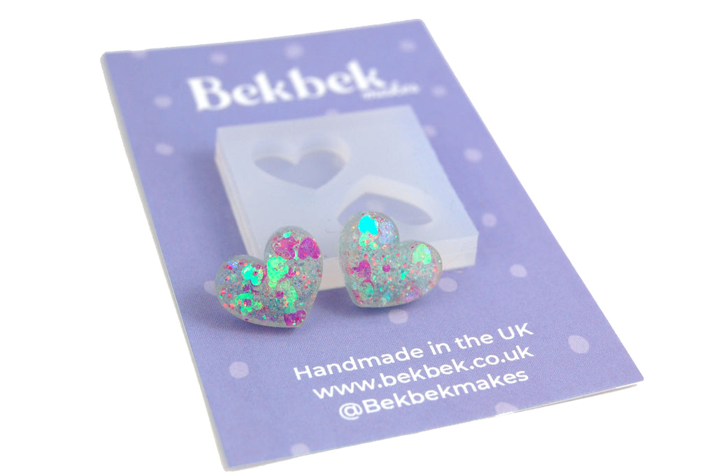 Heart Earrings Reusable Silicone Mould