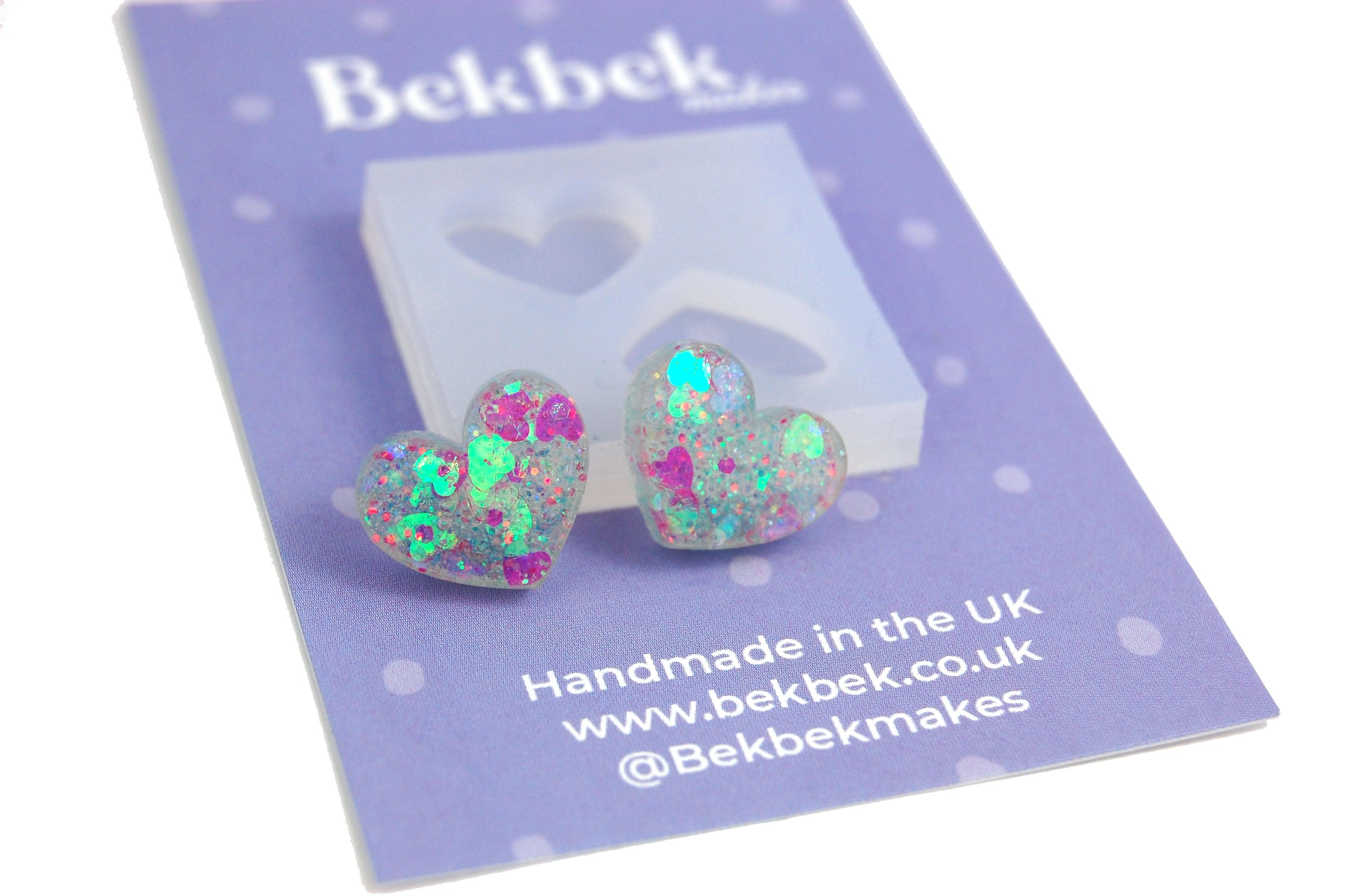 Heart Earrings Reusable Silicone Mould