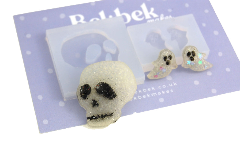 Skull & Ghosts Reusable Silicone Moulds - Big and Small