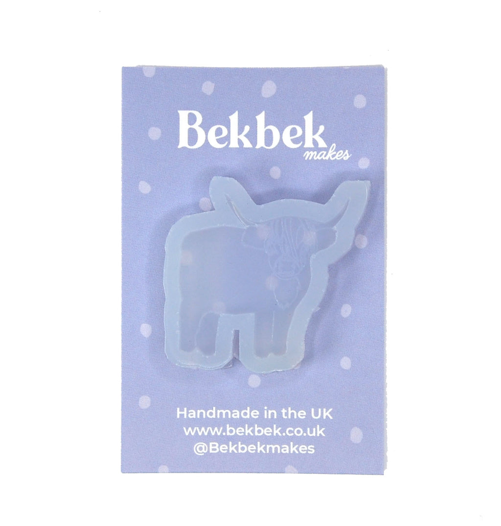 Highland Cow Standing Reusable Silicone Mould