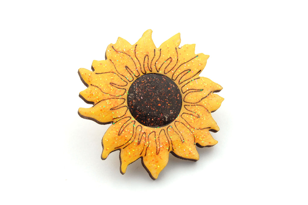 Sunflower Brooch