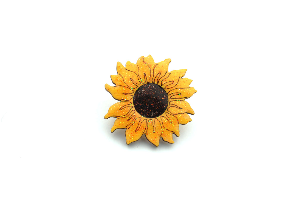 Sunflower Brooch