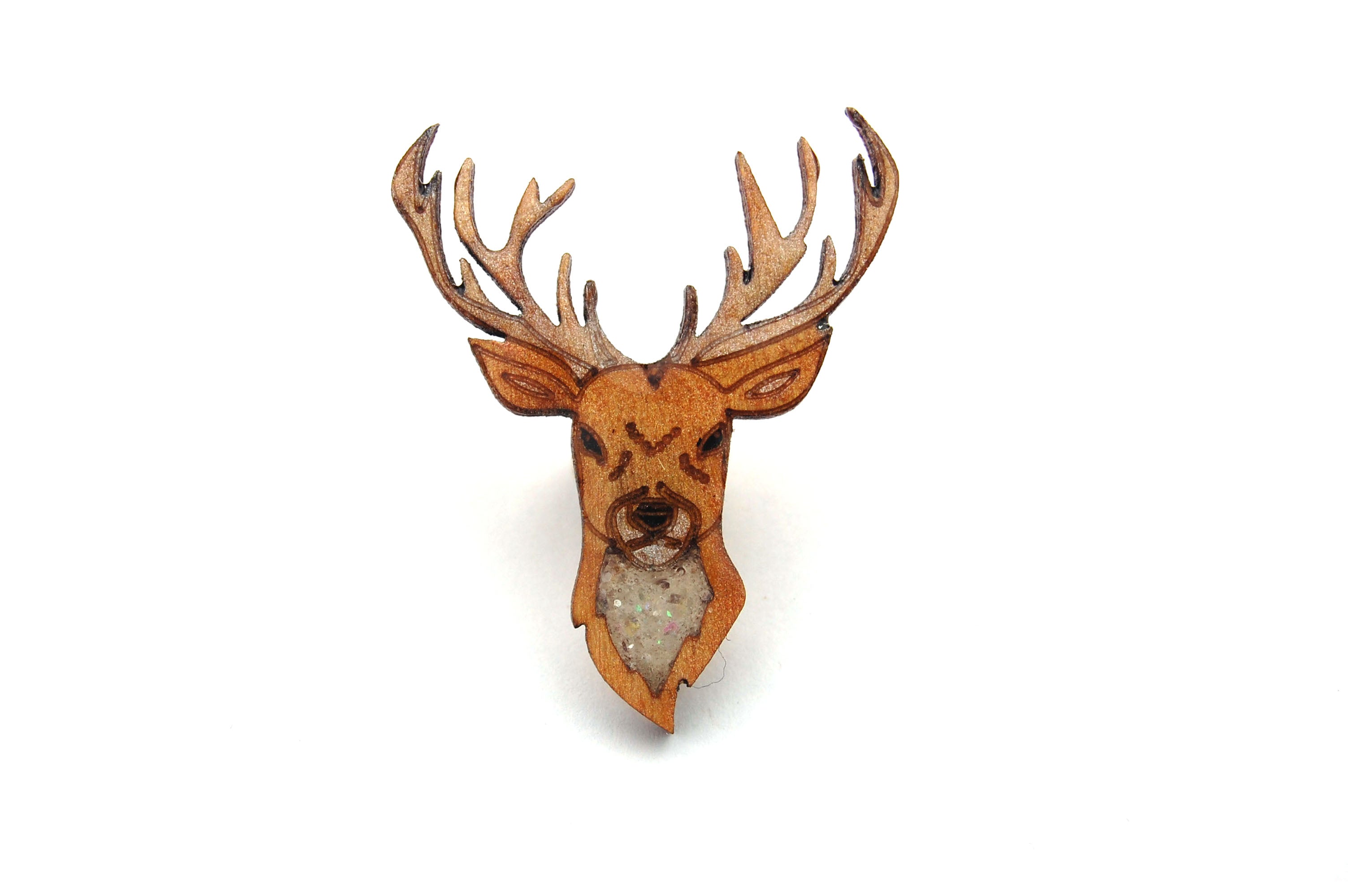 Stag Reindeer Pin Badge