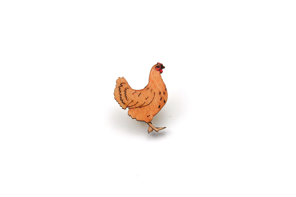 Hen Chicken Pin Badge