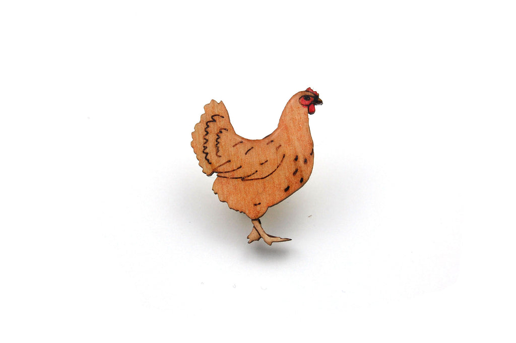 Hen Chicken Pin Badge