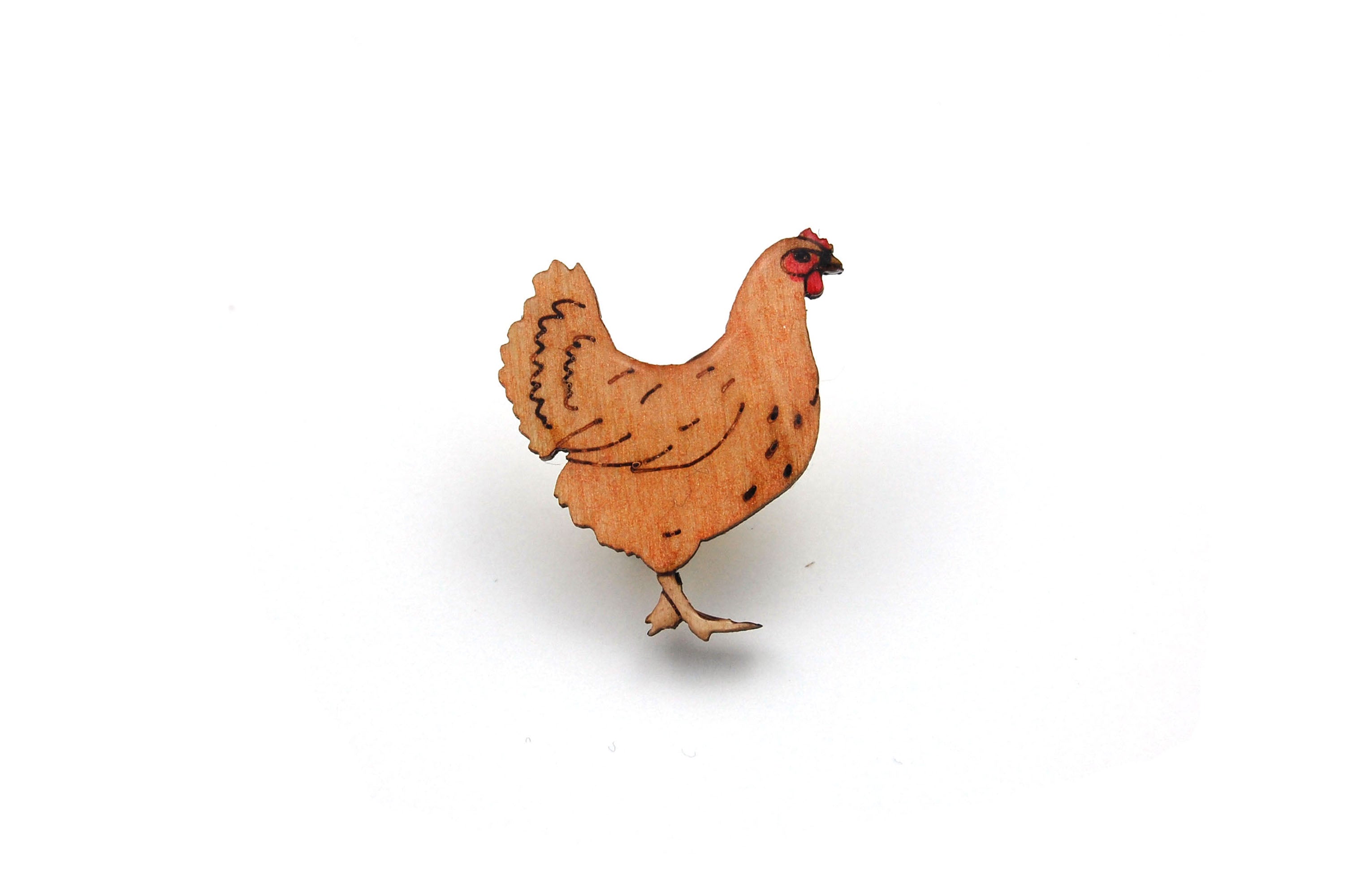 Hen Chicken Pin Badge