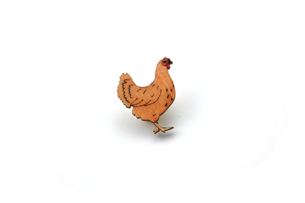 Hen Chicken Pin Badge