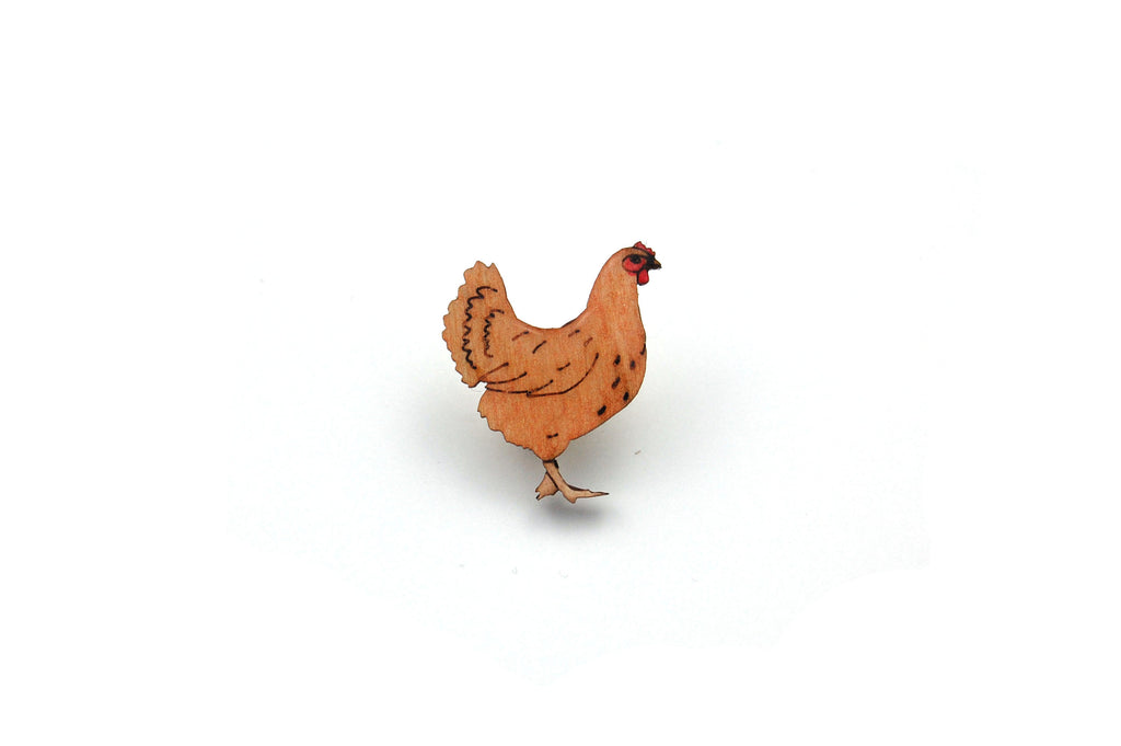 Hen Chicken Pin Badge