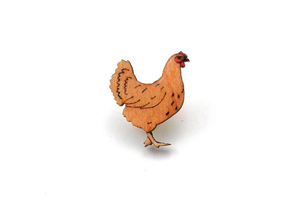 Hen Chicken Pin Badge
