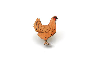 Hen Chicken Pin Badge