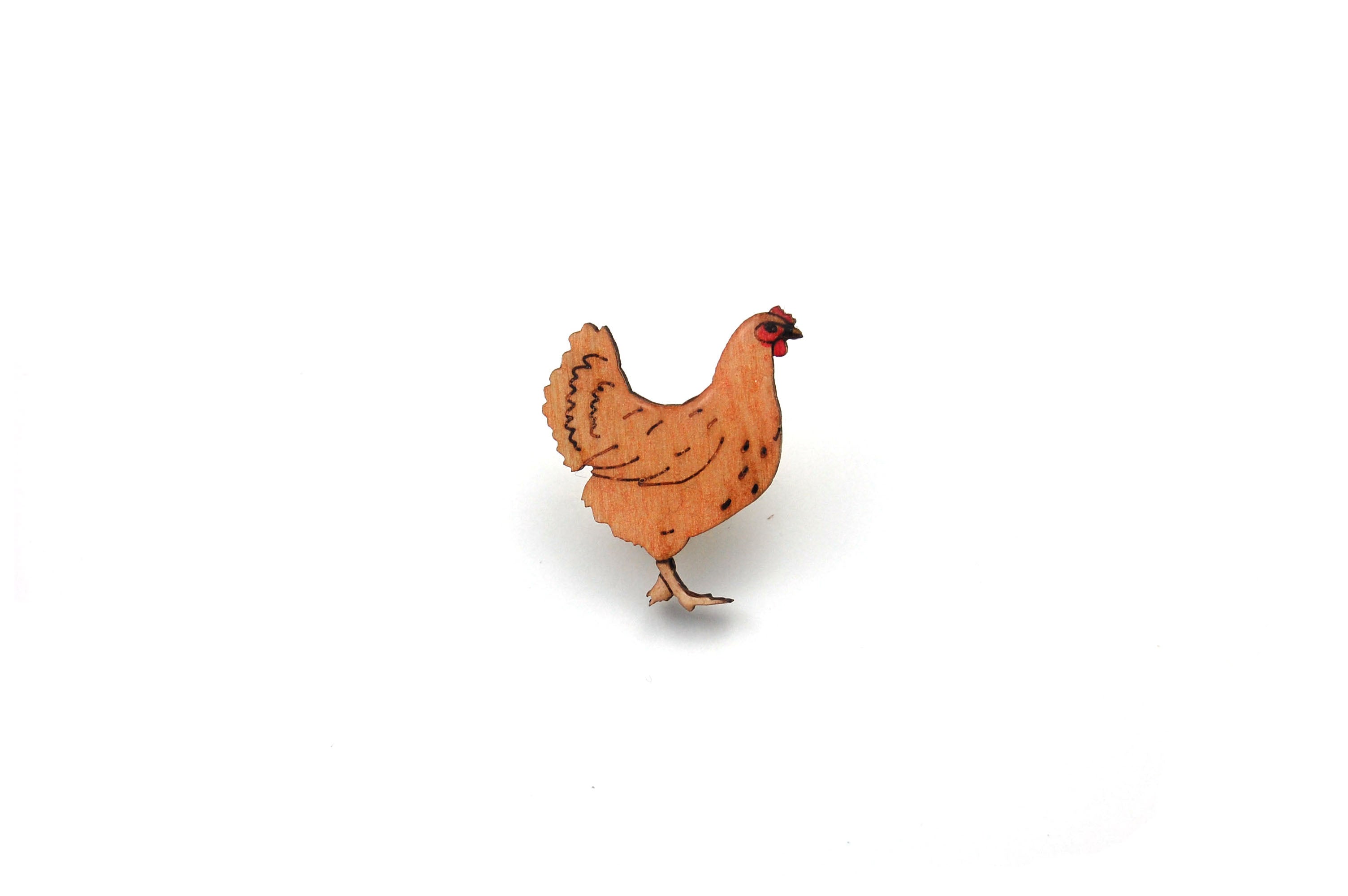 Hen Chicken Pin Badge