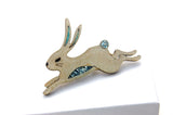 Snow Hare Pin Badge