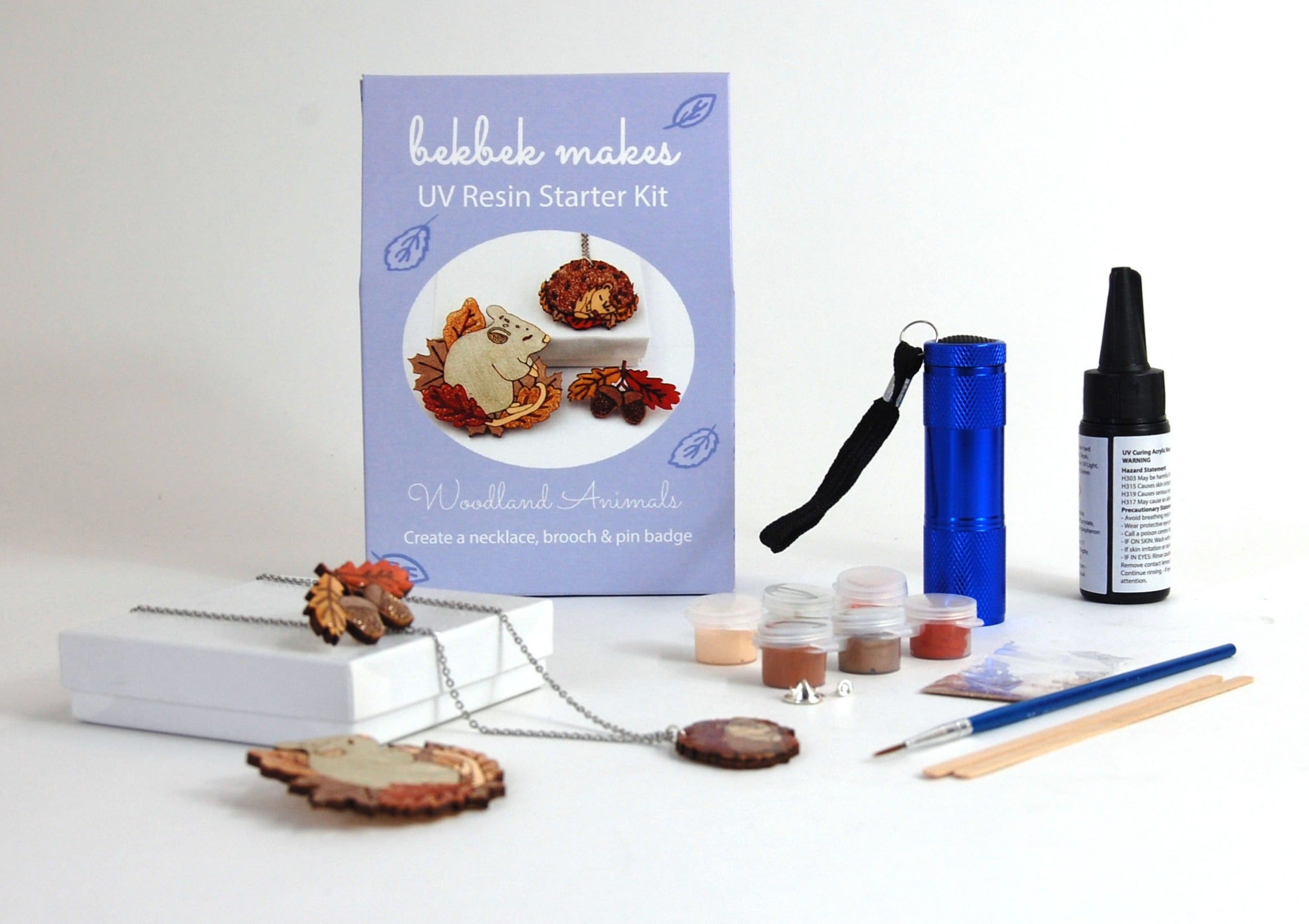 UV Resin Starter Kit  -  Woodland Animals