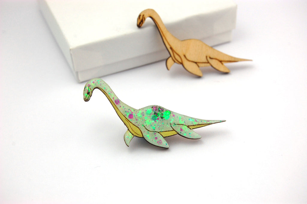 Dinosaur Wooden Shapes - 2 x Plesiosaurus